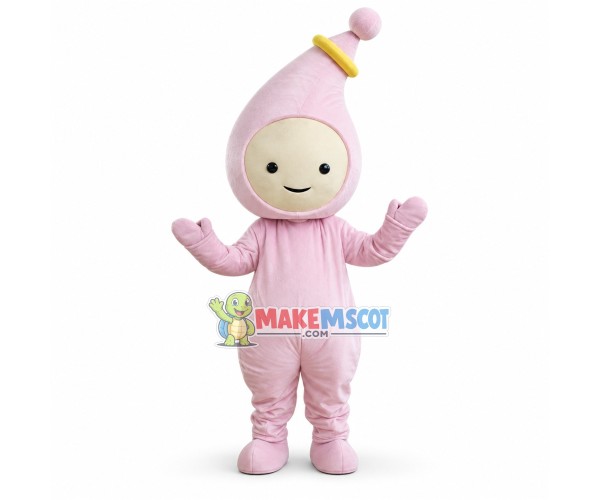 Pink Baby Bottle Doll Cartoon Mascot Costume Pink Baby Bottle Doll Cartoon Mascot Costume