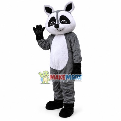 Simple Style Gray Raccoon Animal Mascot Costume 