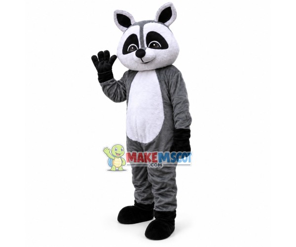 Simple Style Gray Raccoon Animal Mascot Costume Simple Style Gray Raccoon Animal Mascot Costume