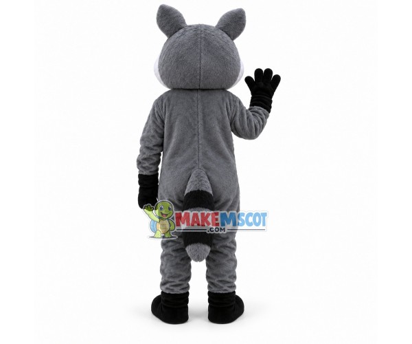Simple Style Gray Raccoon Animal Mascot Costume Simple Style Gray Raccoon Animal Mascot Costume
