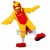 Adult Yellow Chicken Long Fur Mascot Costume