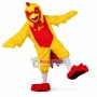 Adult Yellow Chicken Long Fur Mascot Costume