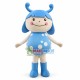 Cartoon Blue Ladybug Girl Mascot Costume Cartoon Blue Ladybug Girl Mascot Costume