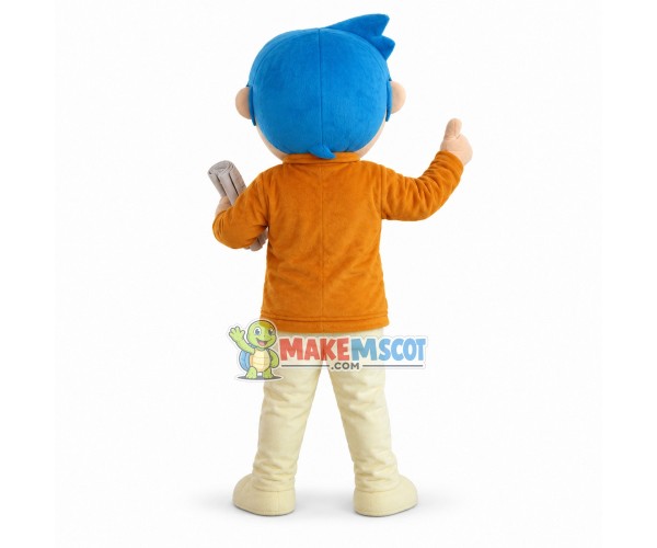 Blue-haired Teacher Mascot Costume Blue-haired Teacher Mascot Costume