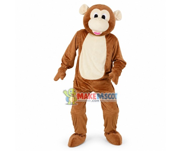 Lively Brown Monkey Mascot Costume Lively Brown Monkey Mascot Costume