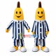 Deluxe Cartoon Banana In Pajamas Mascot Costume Deluxe Cartoon Banana In Pajamas Mascot Costume