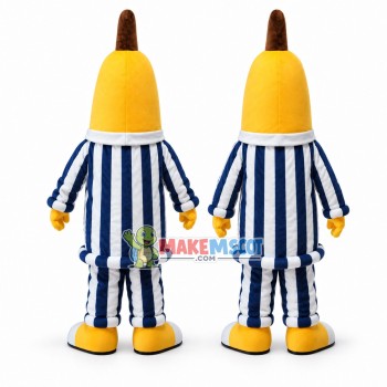 Deluxe Cartoon Banana In Pajamas Mascot Costume 