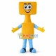 Simple Yellow Robot Mascot Costume Simple Yellow Robot Mascot Costume