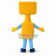 Simple Yellow Robot Mascot Costume Simple Yellow Robot Mascot Costume