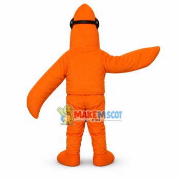 Cool Cartoon Orange Starfish Mascot Costume Cool Cartoon Orange Starfish Mascot Costume