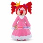 Optimistic Princess With Red Hair and Big Red Nose Mascot Costume