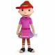 Beautiful Tennis Girl In Uniform Mascot Costume Beautiful Tennis Girl In Uniform Mascot Costume