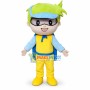 Superhero Yellow Hair Boy Mascot Costume