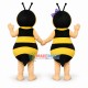 Cute Cartoon Honeybee Couple Mascot Costume Cute Cartoon Honeybee Couple Mascot Costume