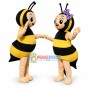 Cute Cartoon Honeybee Couple Mascot Costume 