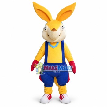 Adult Cartoon Yellow Kangaroo Mascot Costume Adult Cartoon Yellow Kangaroo Mascot Costume