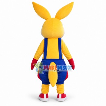 Adult Cartoon Yellow Kangaroo Mascot Costume Adult Cartoon Yellow Kangaroo Mascot Costume