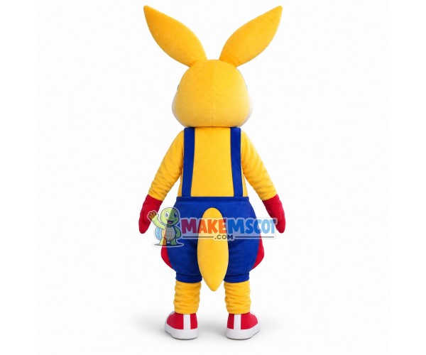 Adult Cartoon Yellow Kangaroo Mascot Costume Adult Cartoon Yellow Kangaroo Mascot Costume