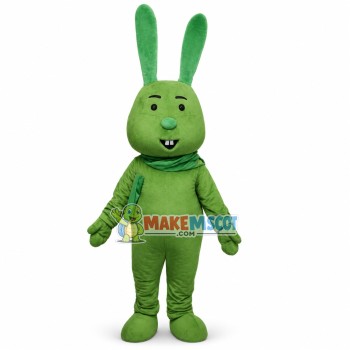 Funny Green Bunny Mascot Costume Funny Green Bunny Mascot Costume