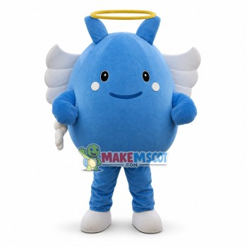 Blue Angle Cartoon Mascot Costume
