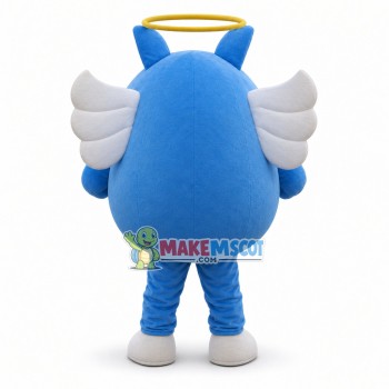 Blue Angle Cartoon Mascot Costume Blue Angle Cartoon Mascot Costume