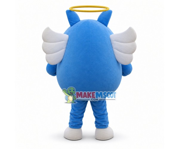 Blue Angle Cartoon Mascot Costume Blue Angle Cartoon Mascot Costume