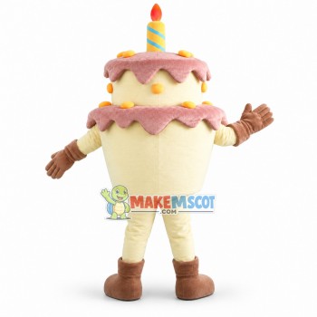 Lightweight Cartoon Double Birthday Cake Mascot Costume 