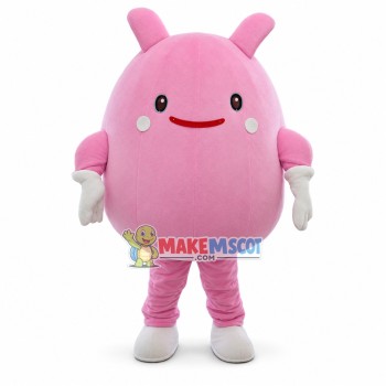 Pink Angel Cartoon Mascot Costume Pink Angel Cartoon Mascot Costume
