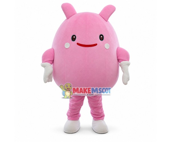 Pink Angel Cartoon Mascot Costume