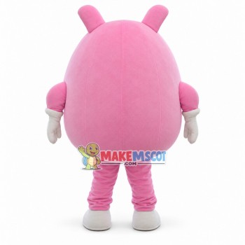 Pink Angel Cartoon Mascot Costume Pink Angel Cartoon Mascot Costume