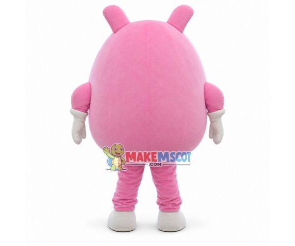 Pink Angel Cartoon Mascot Costume Pink Angel Cartoon Mascot Costume