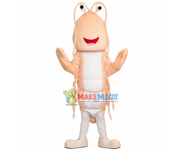 Huge Pink Prawn Mascot Costume Huge Pink Prawn Mascot Costume