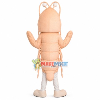 Huge Pink Prawn Mascot Costume Huge Pink Prawn Mascot Costume