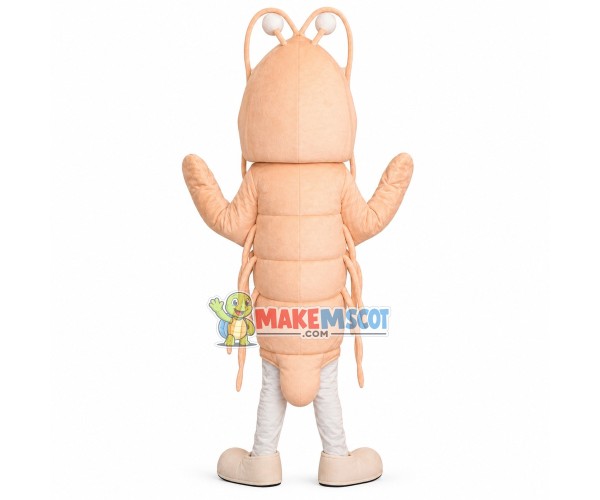 Huge Pink Prawn Mascot Costume Huge Pink Prawn Mascot Costume