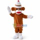 Sock Monkey Koko Mascot Costume Sock Monkey Koko Mascot Costume