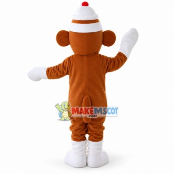 Sock Monkey Koko Mascot Costume Sock Monkey Koko Mascot Costume