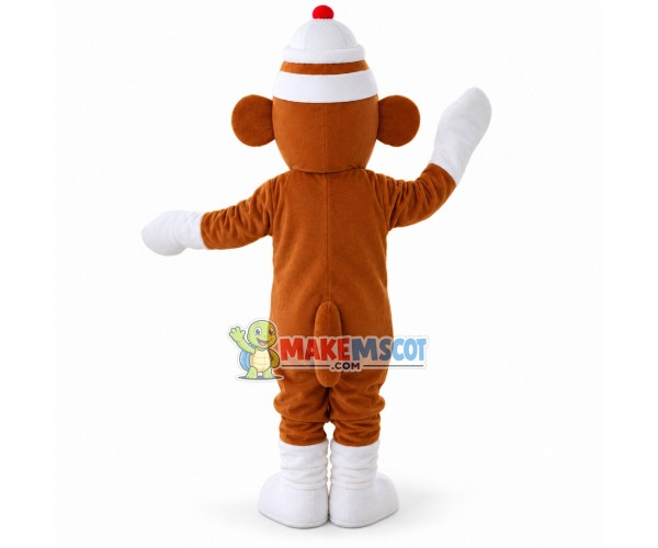 Sock Monkey Koko Mascot Costume Sock Monkey Koko Mascot Costume