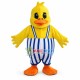 Fat Baby Duck In Overalls Mascot Costume Fat Baby Duck In Overalls Mascot Costume
