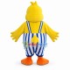 Fat Baby Duck In Overalls Mascot Costume Fat Baby Duck In Overalls Mascot Costume