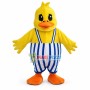 Fat Baby Duck In Overalls Mascot Costume