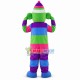 Rainbow Striped Sock Monkey Mascot Costume Rainbow Striped Sock Monkey Mascot Costume