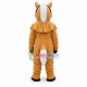 Harnessed Brown Horse Mascot Costume Harnessed Brown Horse Mascot Costume