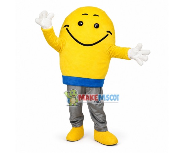 Huge Cartoon Yellow Light Bulb Mascot Costume 