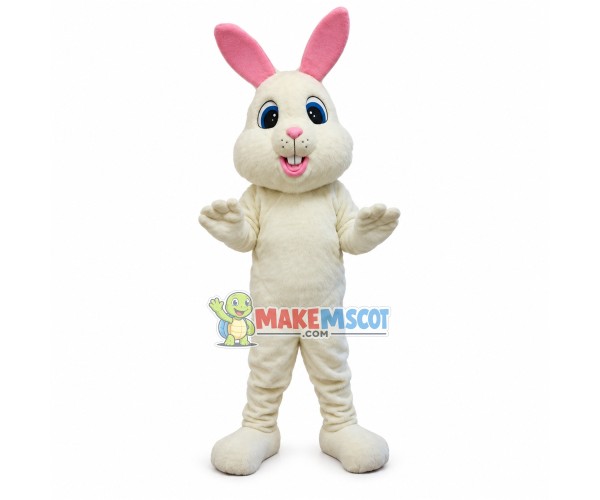 Lovely Light Yellow Rabbit Mascot Costume Adult Plush Lovely Light Yellow Rabbit Mascot Costume Adult Plush