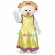 Lady White Bear Mascot Costume