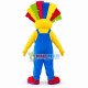 Lovely Clown With Colored Hair Mascot Costume Lovely Clown With Colored Hair Mascot Costume