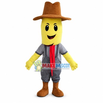 Cowboy Corn Mascot Costume Cowboy Corn Mascot Costume
