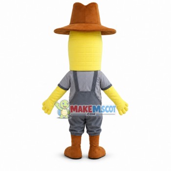 Cowboy Corn Mascot Costume Cowboy Corn Mascot Costume