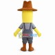 Cowboy Corn Mascot Costume Cowboy Corn Mascot Costume