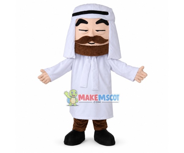 Arab Man Mascot Costume Arab Man Mascot Costume